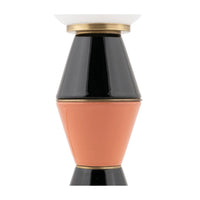 MARIONI | PALM SMALL BLACK AND PEACH TABLE LAMP