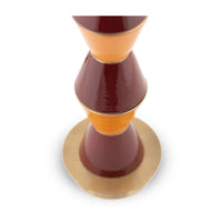 MARIONI | PALM SMALL BURGUNDY AND ORANGE TABLE LAMP