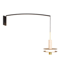 RENZO SERAFINI | CURVA D’ORIENTE BLACK STEEL WALL LAMP