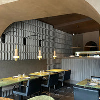 RENZO SERAFINI | CURVA D’ORIENTE BLACK STEEL WALL LAMP