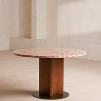 DALMATI OUTDOOR DINING TABLE | RED TERRAZZO