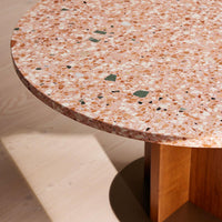 DALMATI OUTDOOR DINING TABLE | RED TERRAZZO