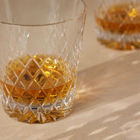 BARWELL CUT CRYSTAL ROCKS GLASS | SET OF FOUR