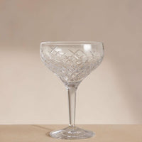 BARWELL CUT CRYSTAL CHAMPAGNE COUP | SET OF FOUR