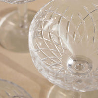 BARWELL CUT CRYSTAL CHAMPAGNE COUP | SET OF FOUR