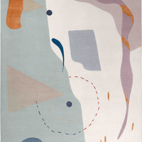 The Rug Company Future Form Dancer Handknotted Wool & Silk Rug