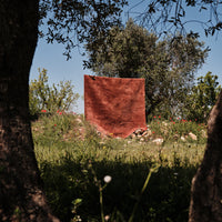 HANDLOOM CASHMERE BLEND LOW PILE RUSSET