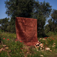 HANDLOOM CASHMERE BLEND LOW PILE RUSSET