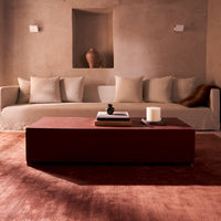 HANDLOOM CASHMERE BLEND LOW PILE RUSSET