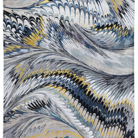 MARY KATRANTZOU | FEATHER MARBLE | MIDNIGHT