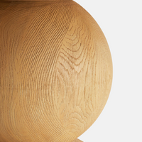 Lowden Round Oak Dining Table by Soho Home. Simple yet sculptural form creates a modern crafted look. Inspired by Soho House.