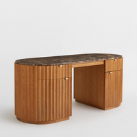 RAILTON DESK | DARK EMPERADOR MARBLE