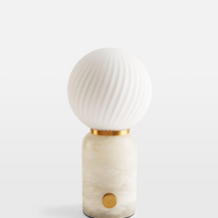 Soho Home Alabaster Swirl Table Lamp