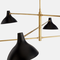 OLIVER MID CENTURY CHANDELIER
