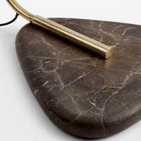 Soho Home Lina Floor Lamp. Made of leather, brass and marble