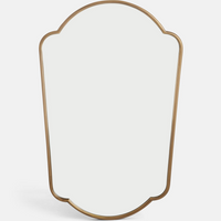 Soho Home Betty Antique Brass Mirror Short