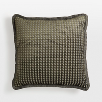 Soho Home Charis Large Square Velvet Charcoal