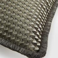 Soho Home Charis Small Square Velvet Charcoal