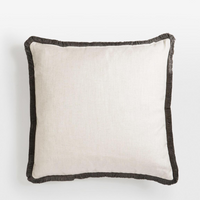 Soho Home Charis Small Square Velvet Charcoal