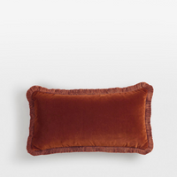 MARGEAUX OBLONG CUSHION | RUST