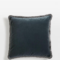 MARGEAUX LARGE SQUARE CUSHION | GREY BLUE