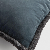 MARGEAUX LARGE SQUARE CUSHION | GREY BLUE