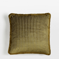 CHARIS LARGE SQUARE CUSHION | OCHRE