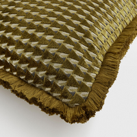 CHARIS LARGE SQUARE CUSHION | OCHRE
