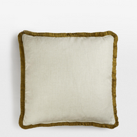 CHARIS LARGE SQUARE CUSHION | OCHRE