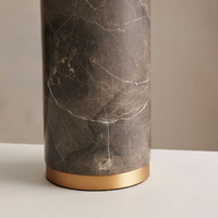 REMI STONE TABLE LAMP | BROWN MEDIUM
