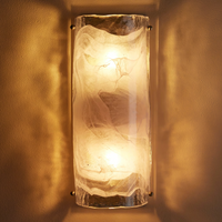 Soho Home. Venetian glass wall light, wall sconce. Handmade in Italy, real brass accents. Inspired by Soho House.