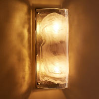 Soho Home. Venetian glass wall light, wall sconce. Handmade in Italy, real brass accents. Inspired by Soho House.