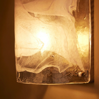 Soho Home. Venetian glass wall light, wall sconce. Handmade in Italy, real brass accents. Inspired by Soho House.