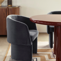 MORRELL CHAIR | GREY BLUE VELVET