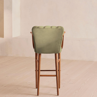 MAE BAR STOOL | LICHEN VELVET