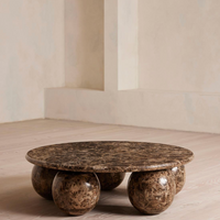 OXLEY COFFEE TABLE, LARGE | DARK EMPERADOR MARBLE