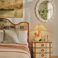 CORA BEDSIDE TABLE, ROYAL DIANA MARBLE