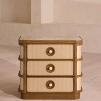 CORA BEDSIDE TABLE, ROYAL DIANA MARBLE