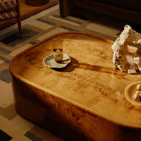 DAWSON COFFEE TABLE, OLIVE ASH BURL