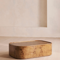 DAWSON COFFEE TABLE, OLIVE ASH BURL