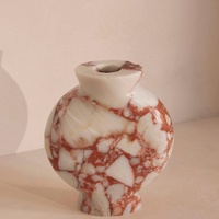 SESSO VASE, WIDE, RED BULGARI