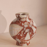 SESSO VASE, WIDE, RED BULGARI