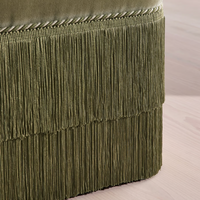 MARTA FOOTSTOOL | VELVET, LICHEN