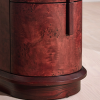 AVERY BEDSIDE TABLE, BORDEAUX