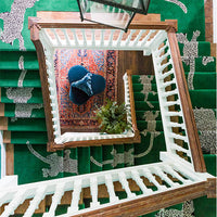 The Rug Company DVF Diane Von Furstenberg Climbing Leopard Handknotted Silk Wool Rug Runner