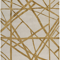 The Rug Company Kelly Wearstler Channels Copper Handknotted Wool and Silk Rug