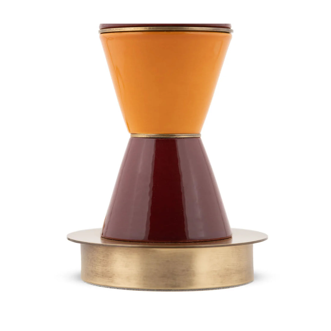 MARIONI | PALM SMALL BURGUNDY AND ORANGE TABLE LAMP