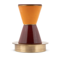 MARIONI | PALM SMALL BURGUNDY AND ORANGE TABLE LAMP