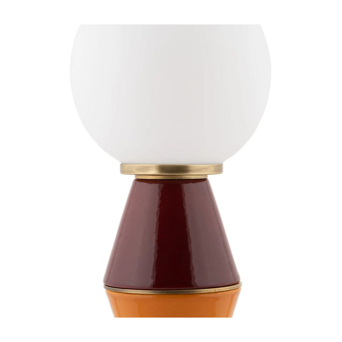 MARIONI | PALM SMALL BURGUNDY AND ORANGE TABLE LAMP