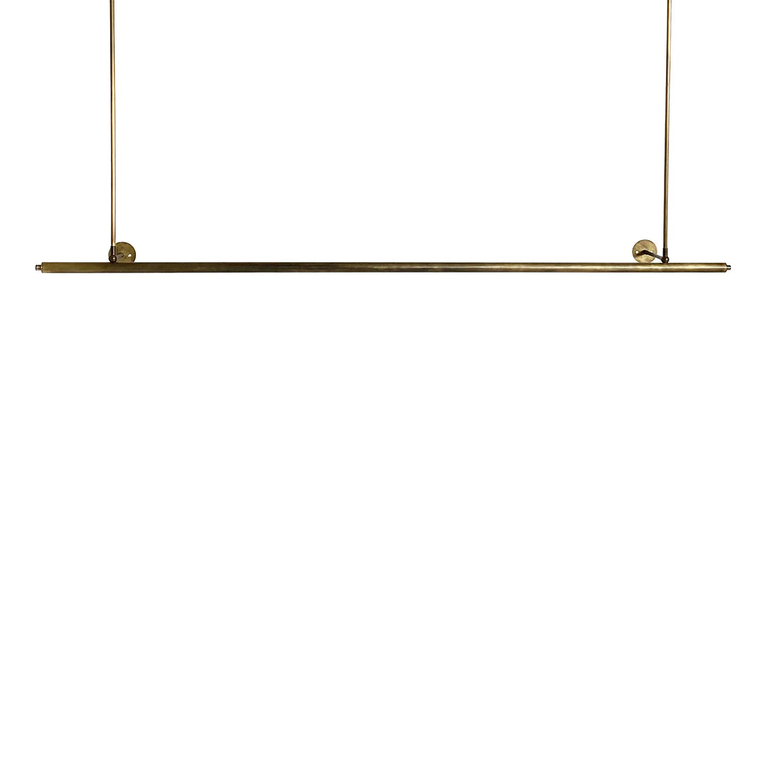 RENZO SERAFINI | METTINFILA BRUSHED BRASS LED PENDANT LIGHT & COAT RACK